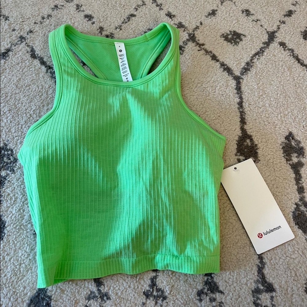 NWT lululemon ebb to street tank cropped